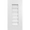 Ekena Millwork Vertical Surface Mount PVC Gable Vent: Functional, w/ 3-1/2"W x 1"P Standard Frame, 12"W x 24"H GVPVE12X2401SF - alternate 1
